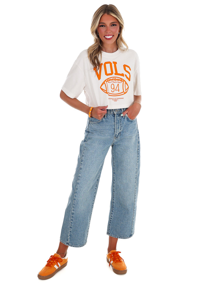 Tennessee Vols Campus Classic Cropped Tee