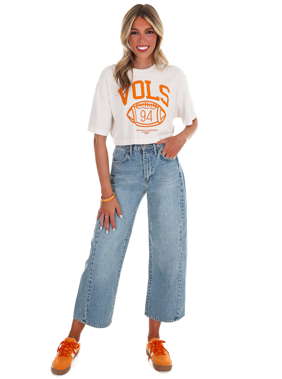 Tennessee Vols Campus Classic Cropped Tee