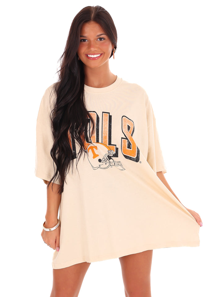 Vols Helmet Fade Oversized Tee