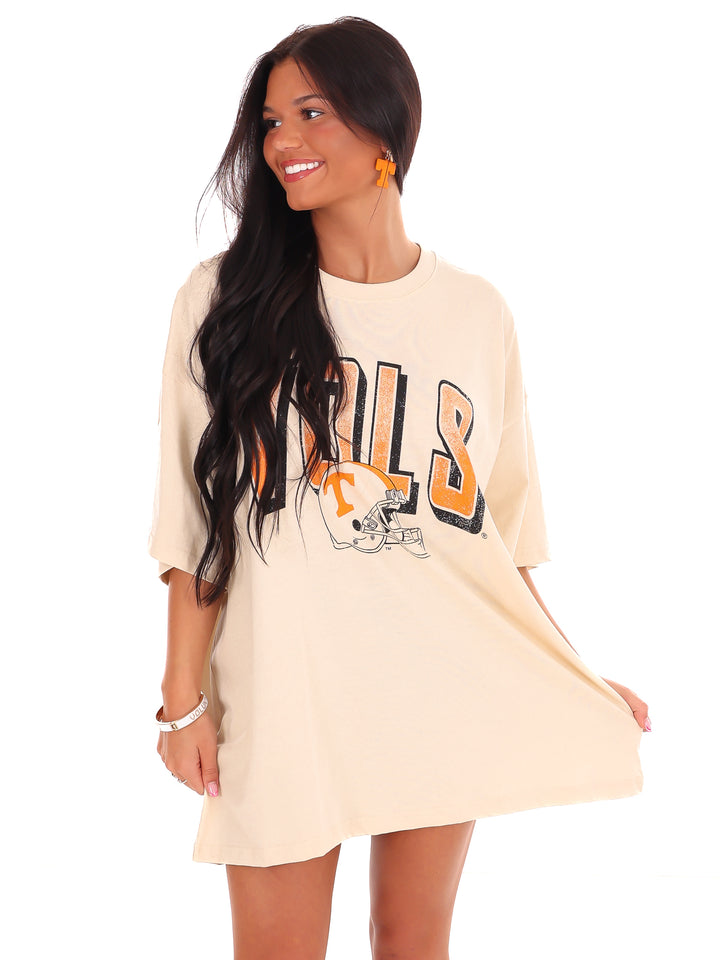 Vols Helmet Fade Oversized Tee