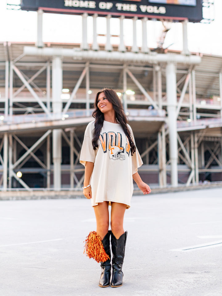 Vols Helmet Fade Oversized Tee