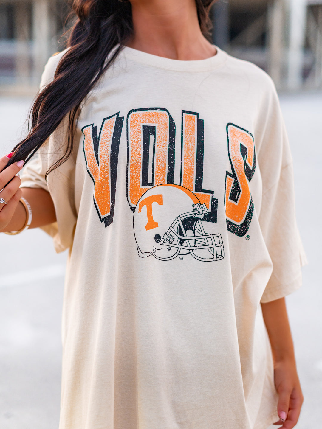 Vols Helmet Fade Oversized Tee