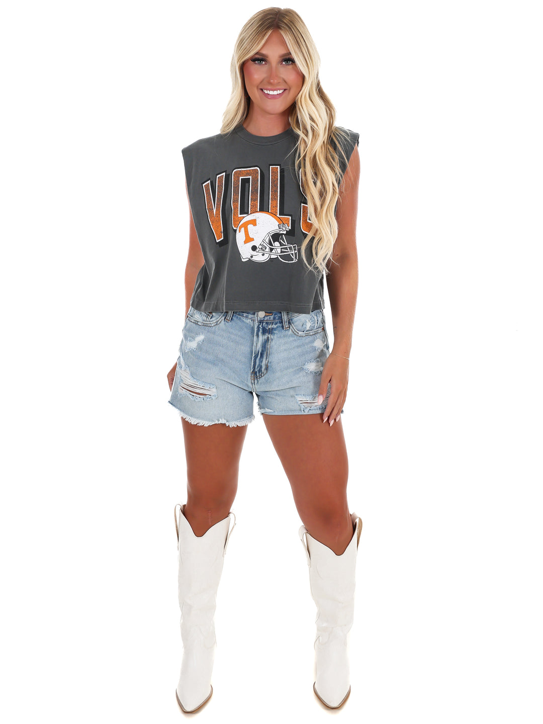 Vols Helmet Fade Tank