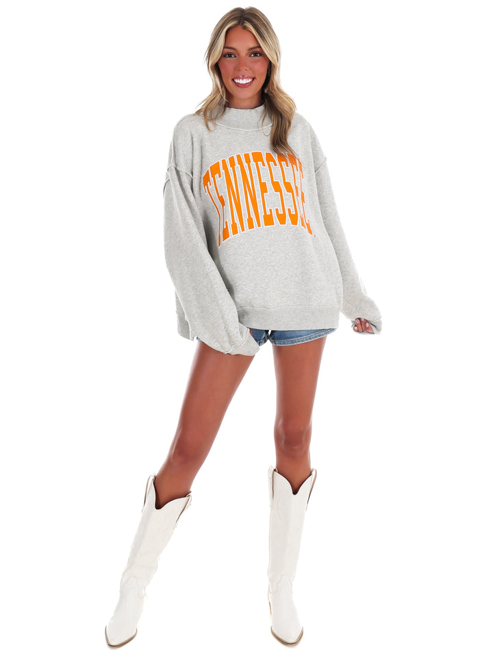 Tennessee Vols Double Tall Boy Mock Neck Reversible Sweatshirt