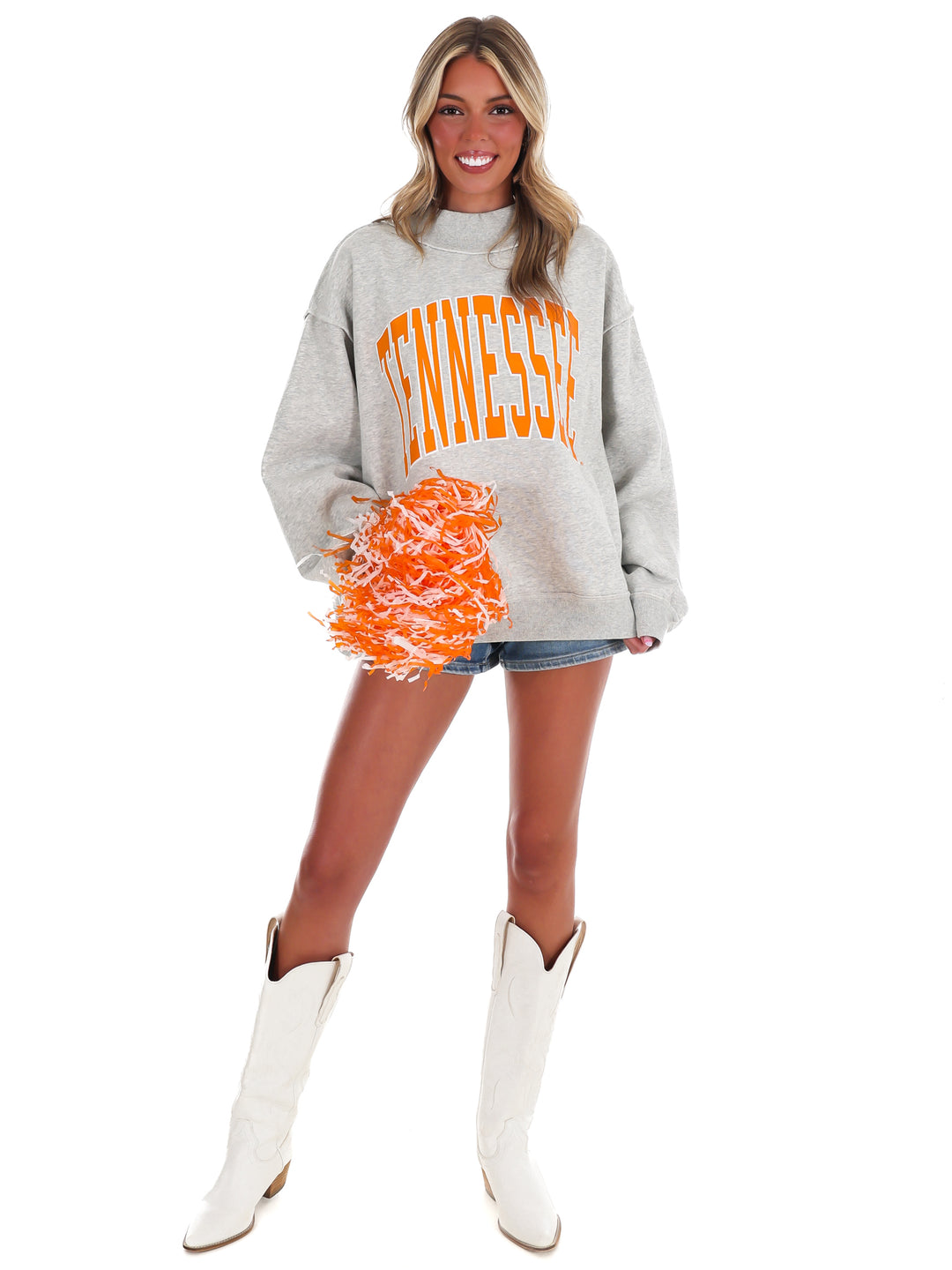 Tennessee Vols Double Tall Boy Mock Neck Reversible Sweatshirt