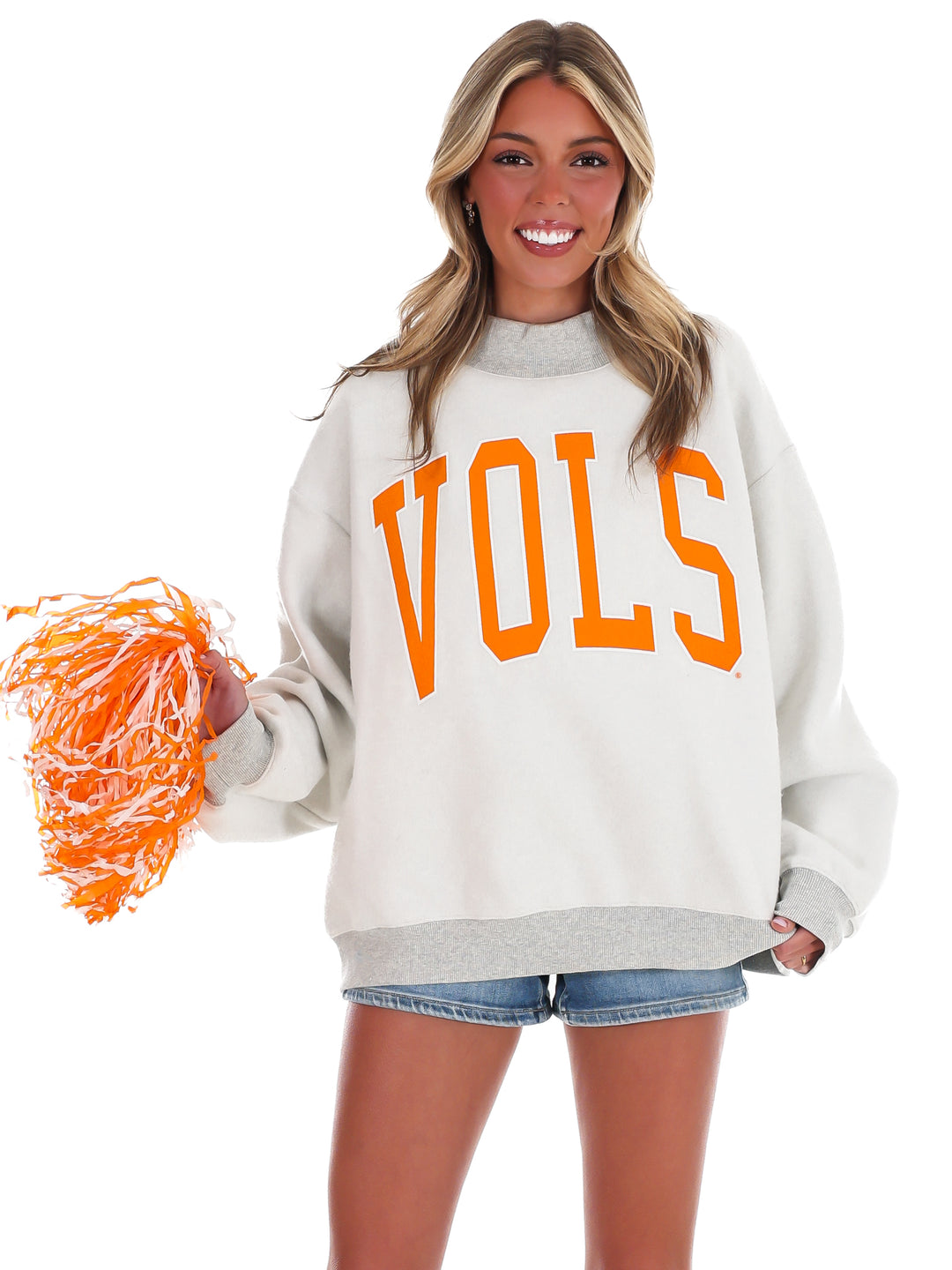 Tennessee Vols Double Tall Boy Mock Neck Reversible Sweatshirt