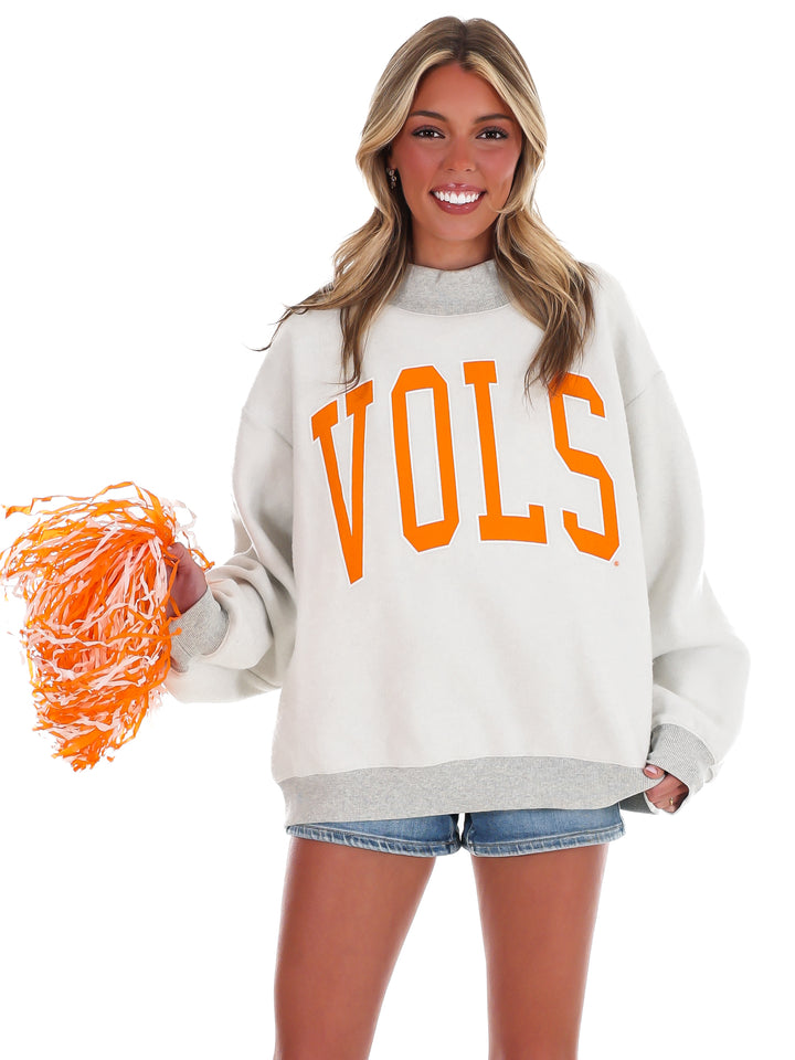 Tennessee Vols Double Tall Boy Mock Neck Reversible Sweatshirt