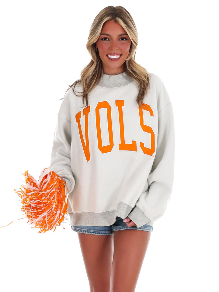 Tennessee Vols Double Tall Boy Mock Neck Reversible Sweatshirt