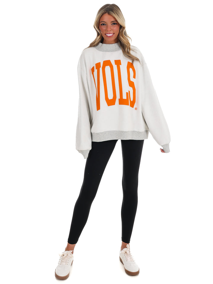 Tennessee Vols Tall Boy Mock Neck Sweatshirt