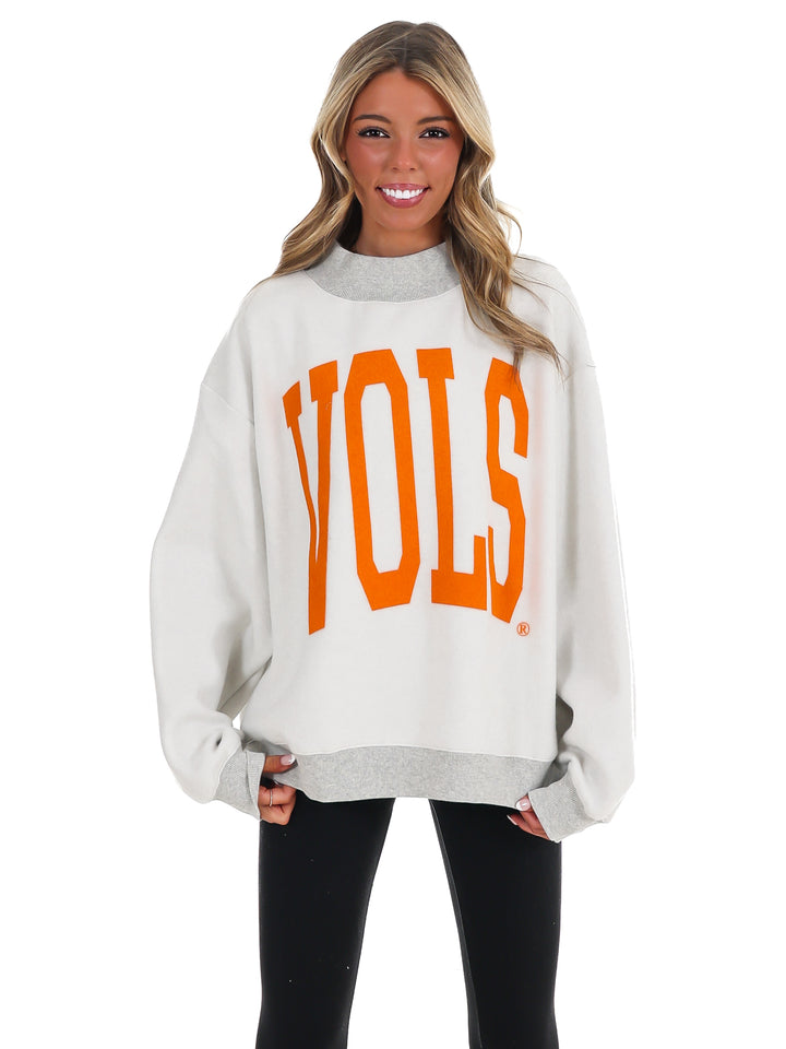 Tennessee Vols Tall Boy Mock Neck Sweatshirt