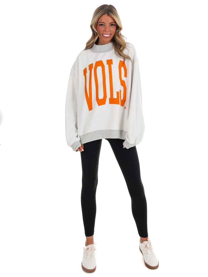 Tennessee Vols Tall Boy Mock Neck Sweatshirt