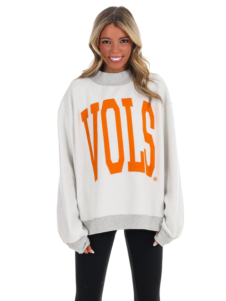 Tennessee Vols Tall Boy Mock Neck Sweatshirt