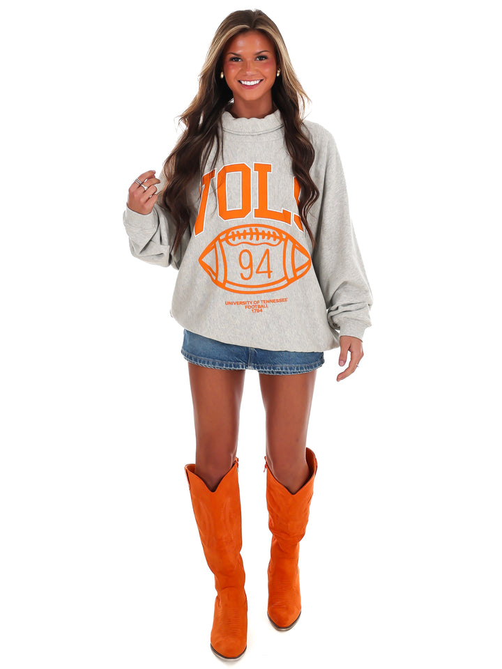 Tennessee Vols Campus Classic Roll Neck Sweatshirt