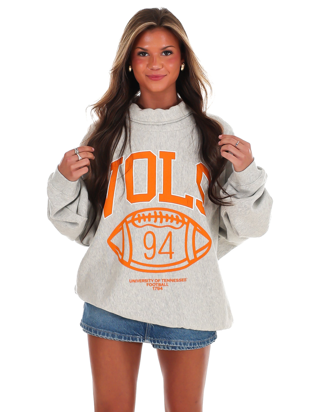 Tennessee Vols Campus Classic Roll Neck Sweatshirt