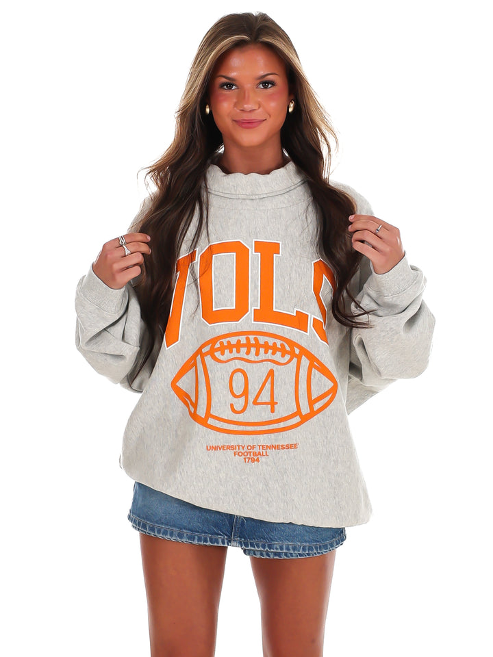 Tennessee Vols Campus Classic Roll Neck Sweatshirt