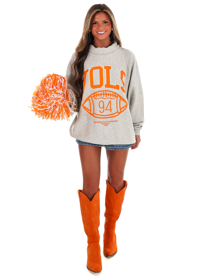 Tennessee Vols Campus Classic Roll Neck Sweatshirt