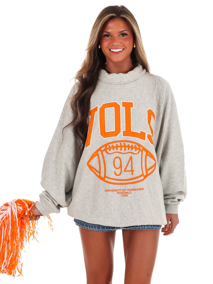 Tennessee Vols Campus Classic Roll Neck Sweatshirt