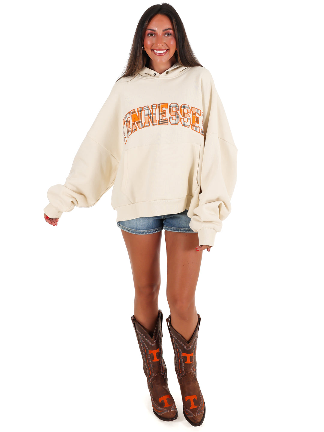 Tennessee Vols Varsity Plaid Hoodie