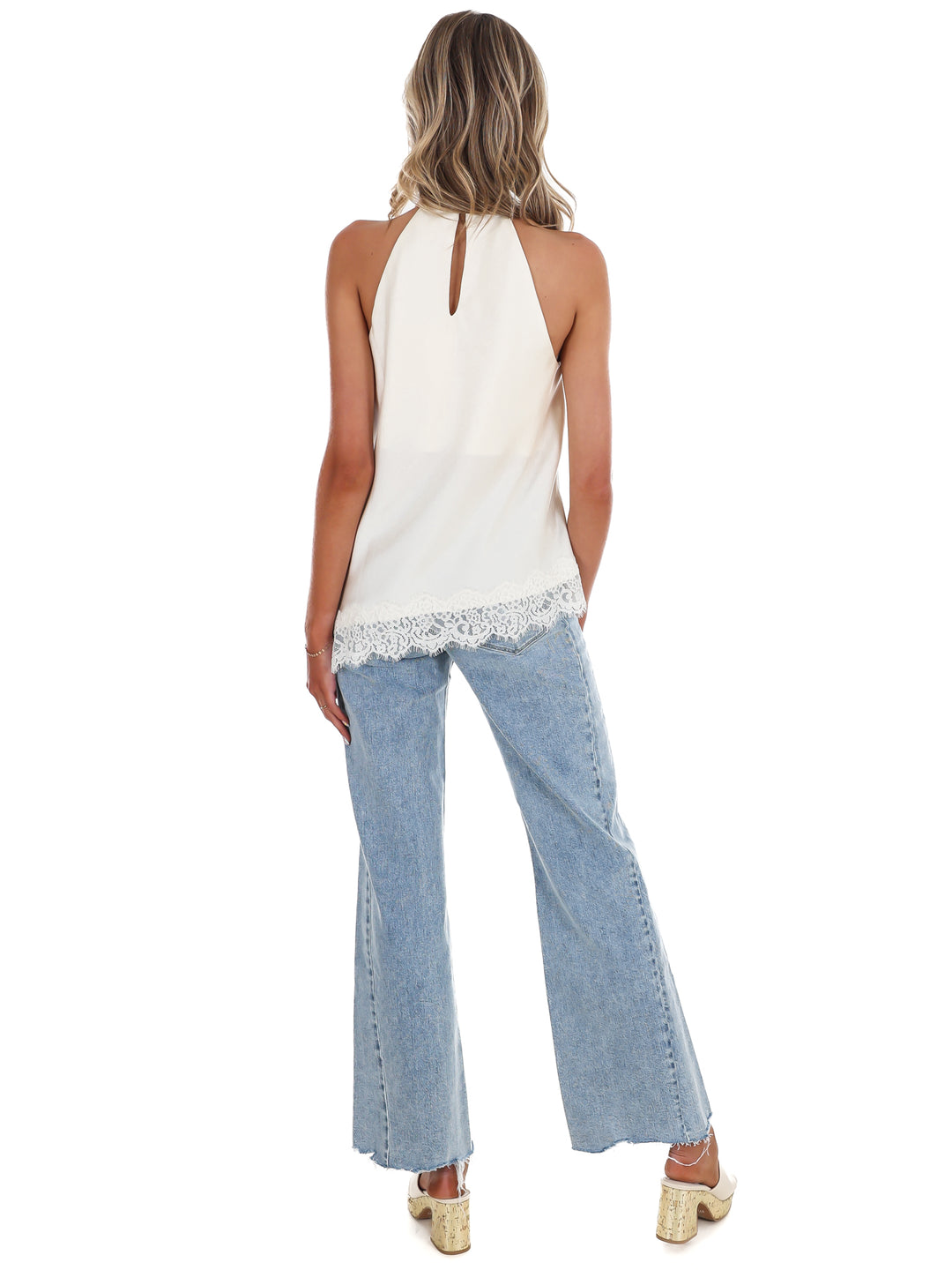 Satin Soirée Lace Top