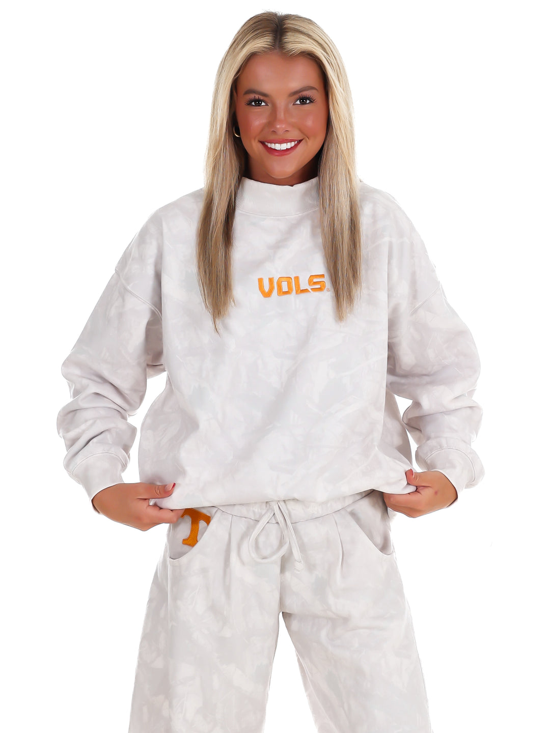 Vols Block Camo Mock Neck Pullover
