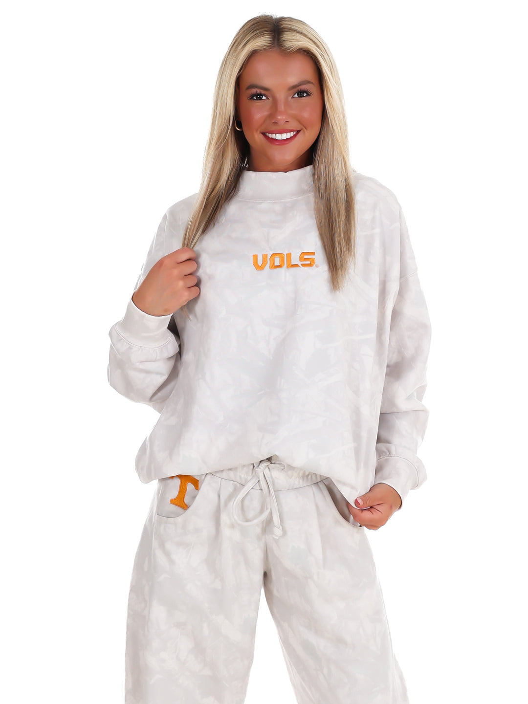 Vols Block Camo Mock Neck Pullover