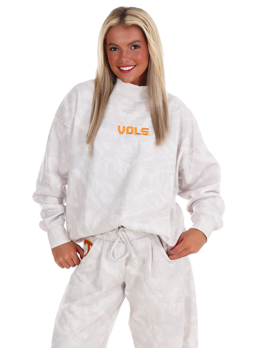 Vols Block Camo Mock Neck Pullover