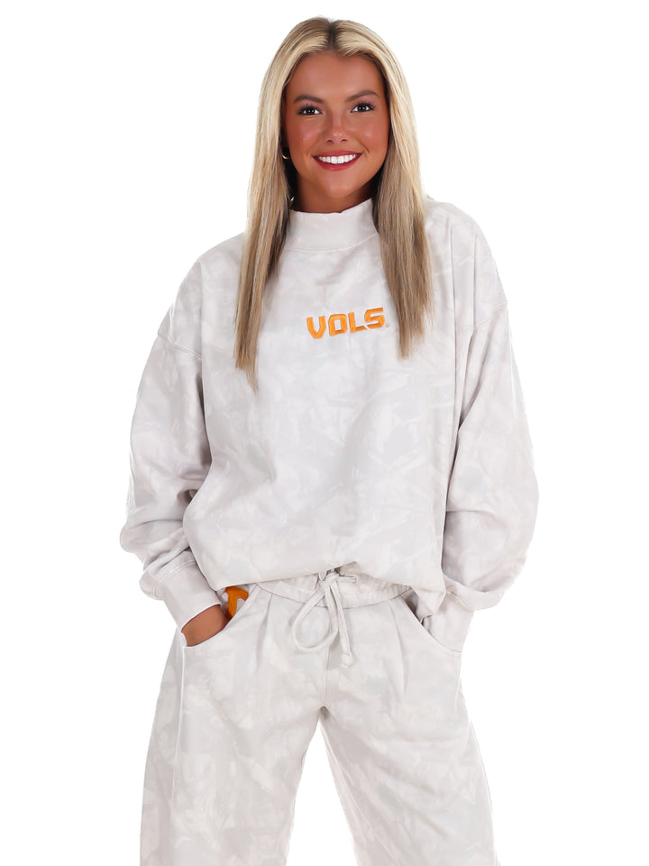 Vols Block Camo Mock Neck Pullover