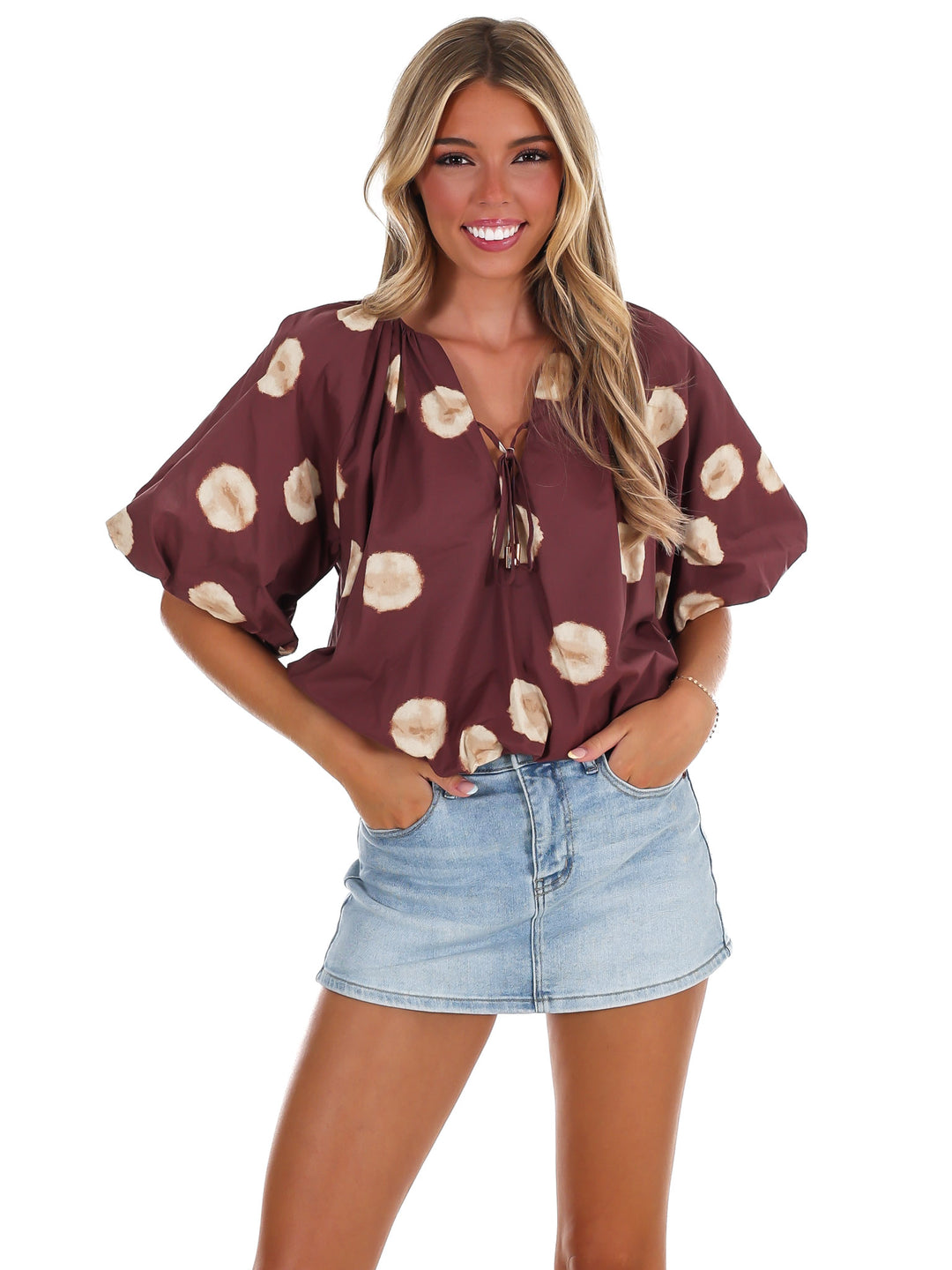 Put Together Polka Dot Top