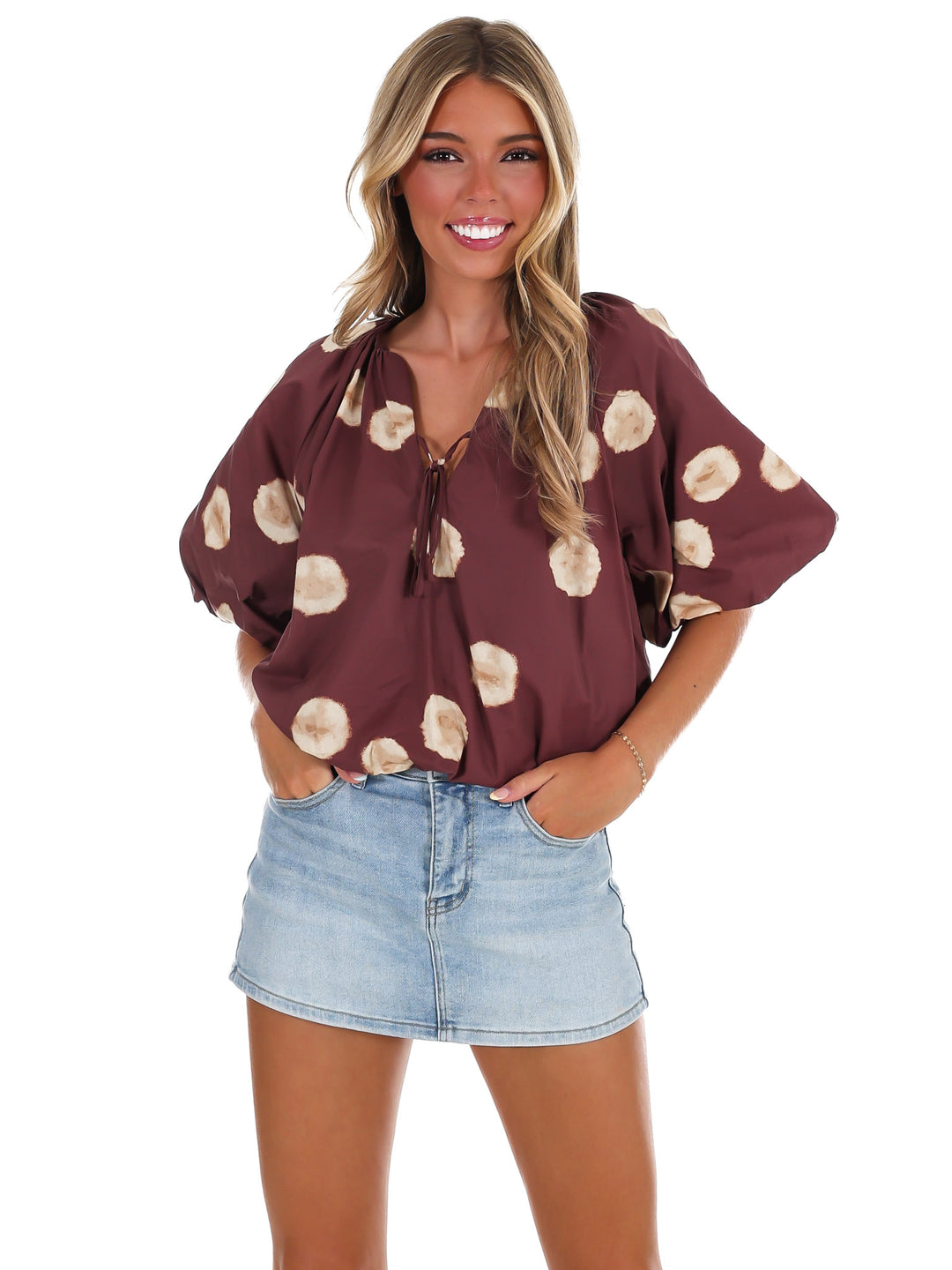 Put Together Polka Dot Top
