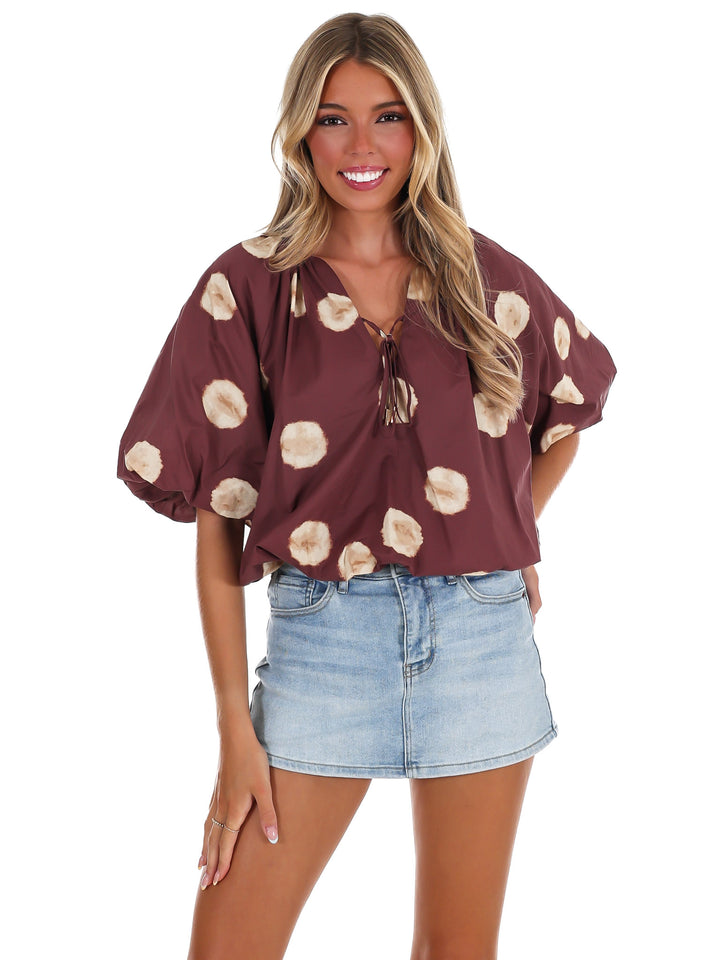 Put Together Polka Dot Top