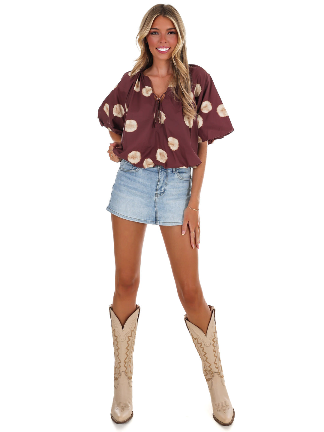 Put Together Polka Dot Top