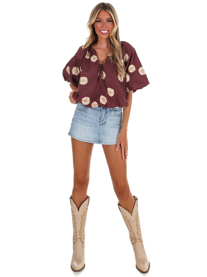 Put Together Polka Dot Top