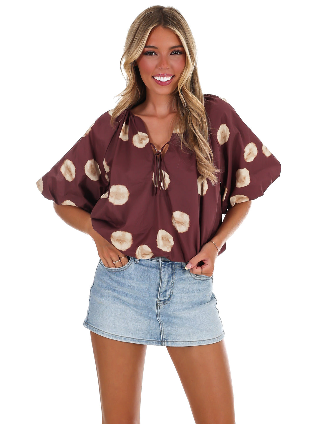 Put Together Polka Dot Top