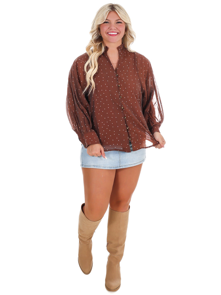 Forever Classic Polka Dot Top
