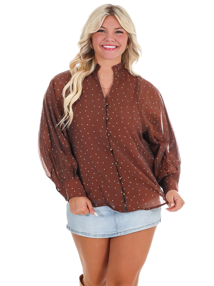 Forever Classic Polka Dot Top