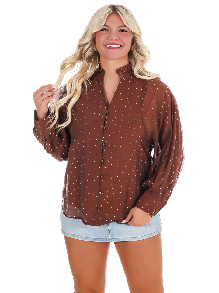 Forever Classic Polka Dot Top