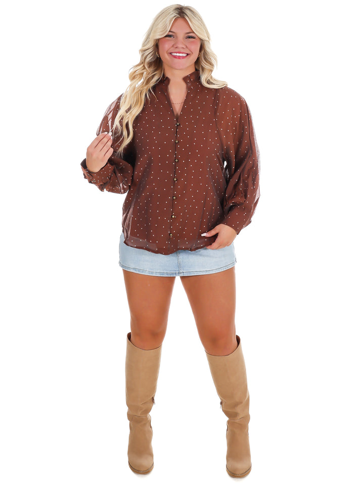 Forever Classic Polka Dot Top