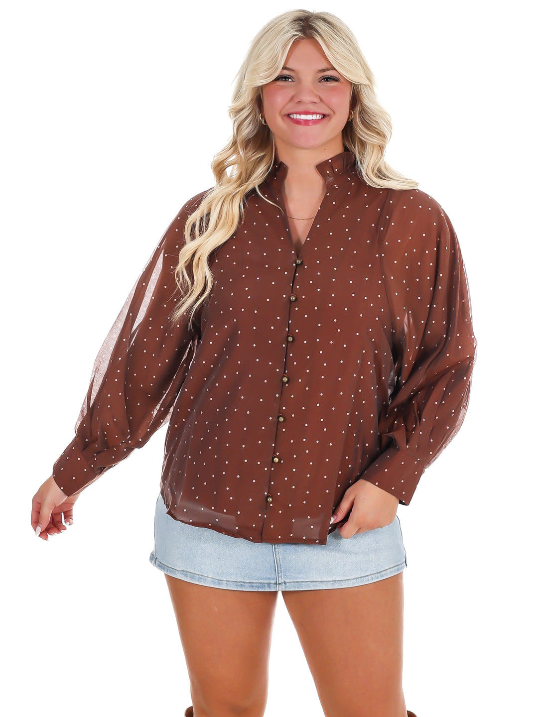 Forever Classic Polka Dot Top
