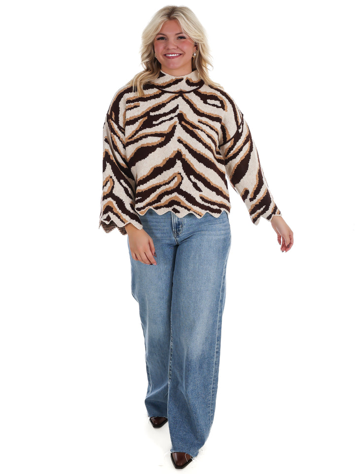 Wild About You Zebra Sweater