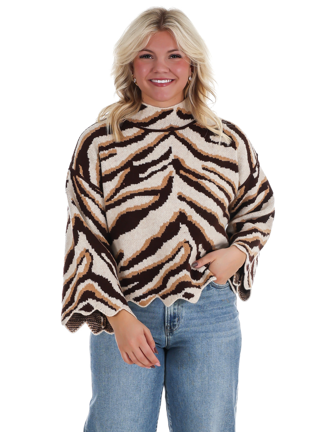 Wild About You Zebra Sweater