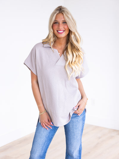 All About Me Textured Top