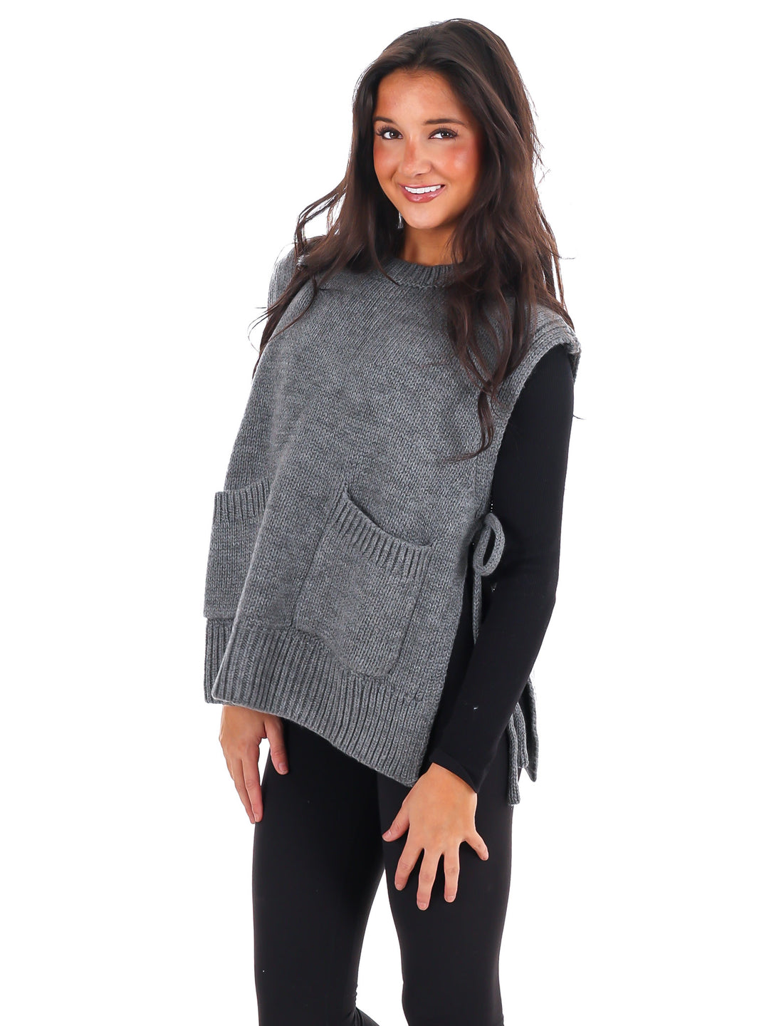 Swept Away Side Tie Sweater