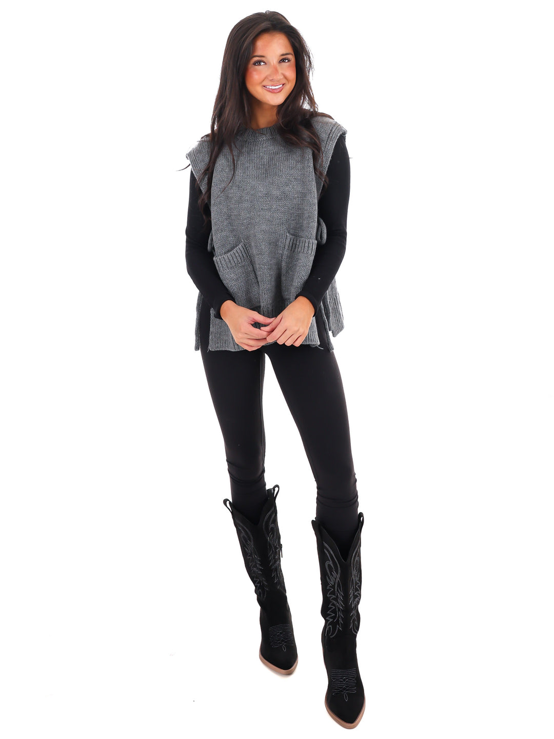 Swept Away Side Tie Sweater