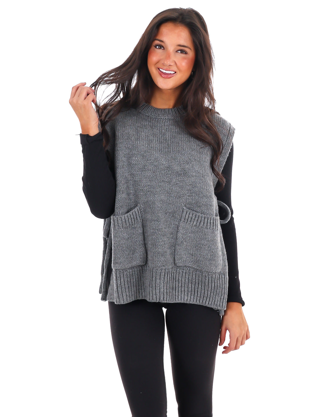 Swept Away Side Tie Sweater