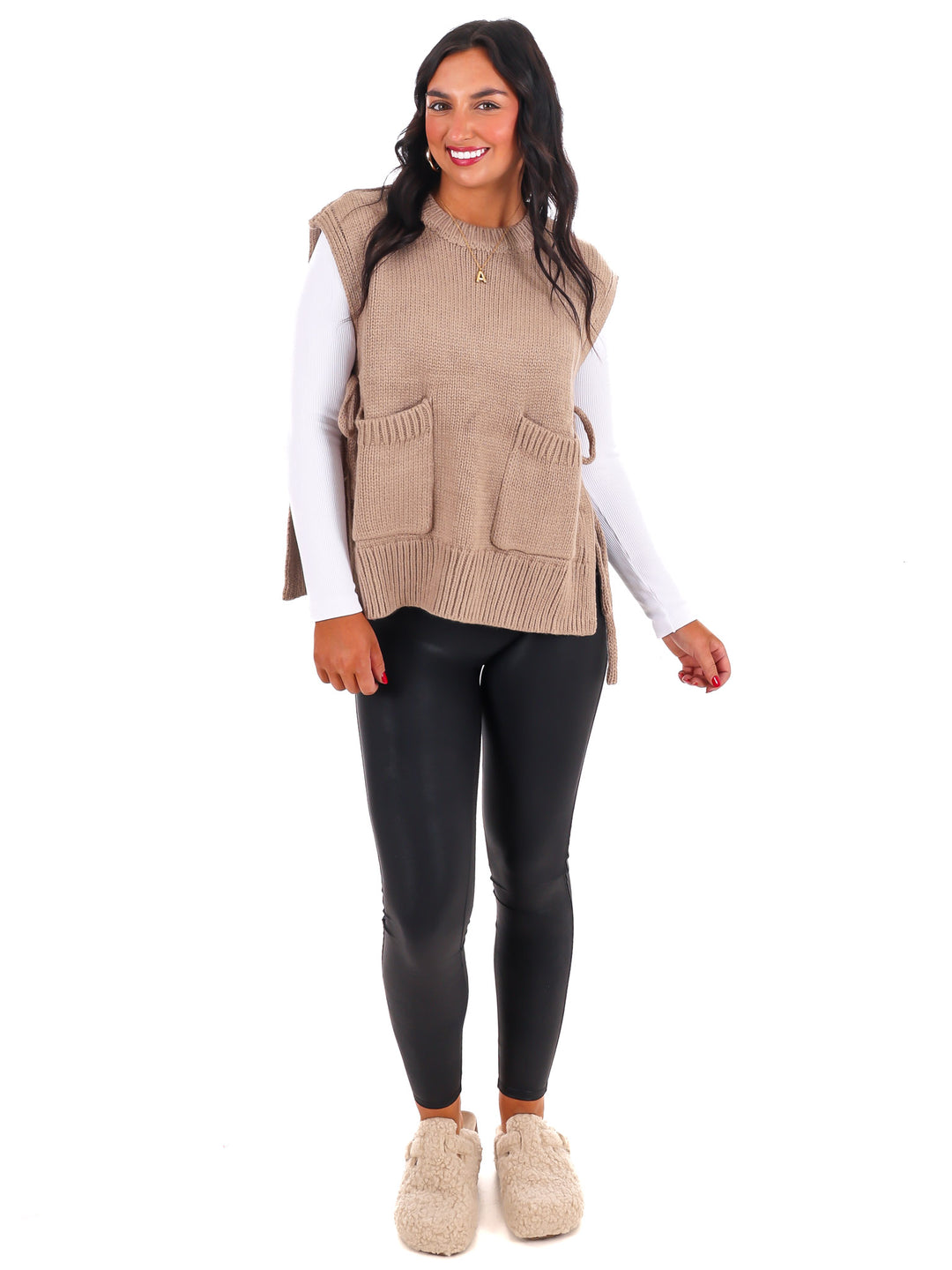 Swept Away Side Tie Sweater