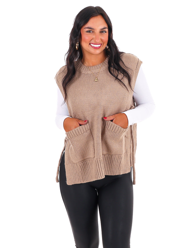 Swept Away Side Tie Sweater