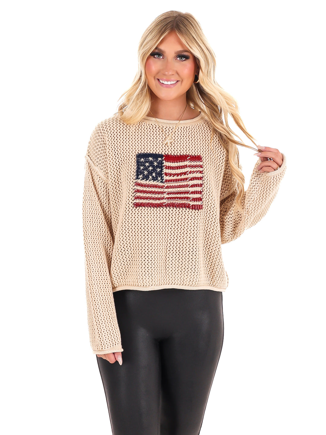 Stars & Threads Flag Sweater