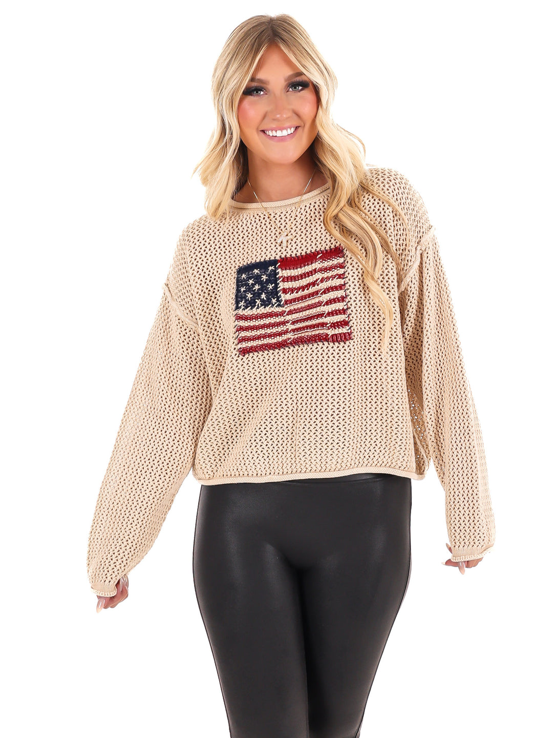 Stars & Threads Flag Sweater