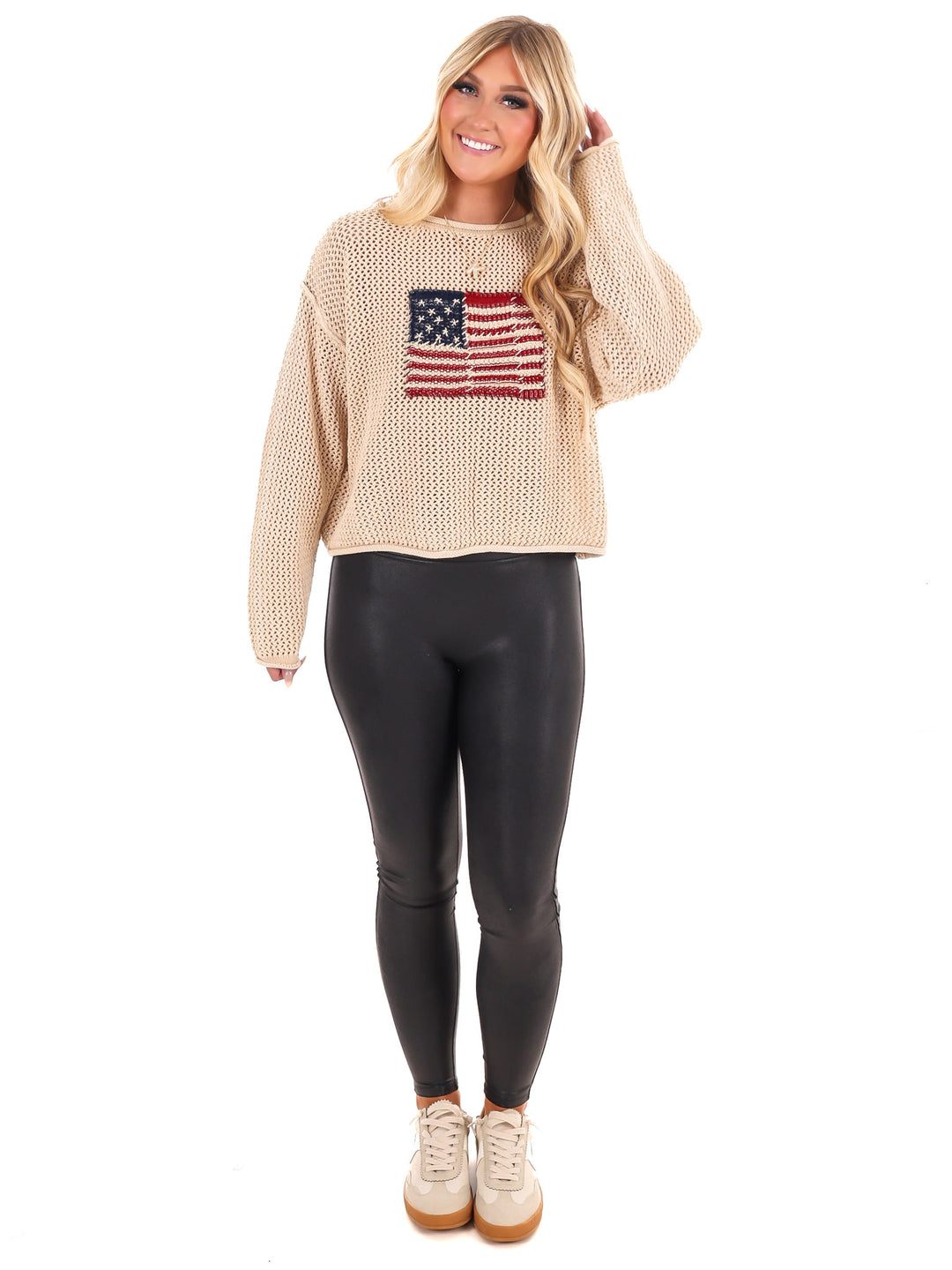 Stars & Threads Flag Sweater