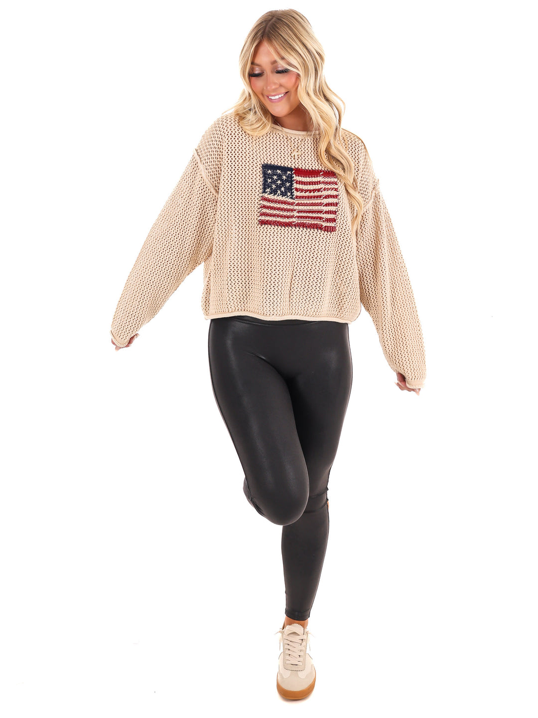 Stars & Threads Flag Sweater